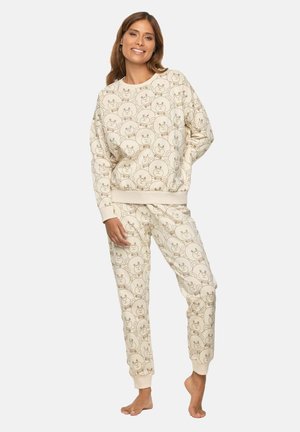 SET - Pigiama - white ivory with print