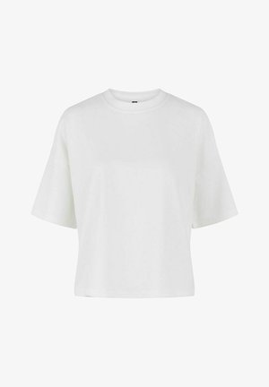 Pieces PIECES OBERTEIL MIT KURZEN ÄRMELN PCCHILLI - Βασικό μπλουζάκι - bright white