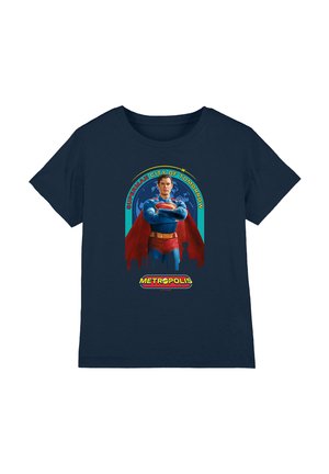 Cotton Soul, SUPERMAN 2025 CITY OF TOMORROW UNISEX - T-Shirt print - dark blue