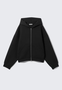 OVERSIZED SCUBA ZIP HOODIE - Sweatjakke - black