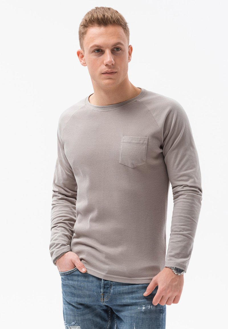 Men Orange & Dark Grey Ombre Shirt