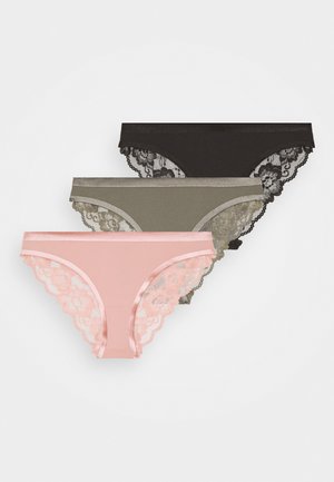 CRYSTAL 3 PACK - Briefs - black/green/pink