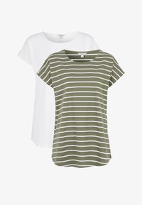 Unausgewählt, khaki green striped