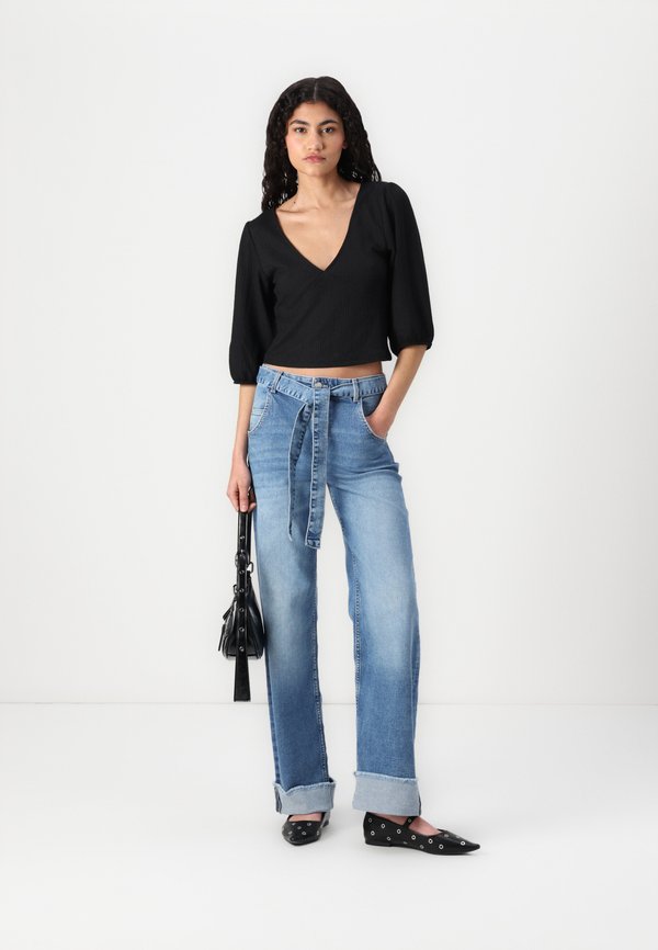 ONLZADDIE WIDE LEG BELT FOLD UP - Wide Leg4