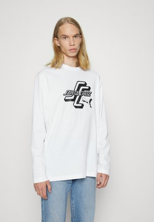 Puma SANTA CRUZ TEE - Bluză cu mânecă lungă - white