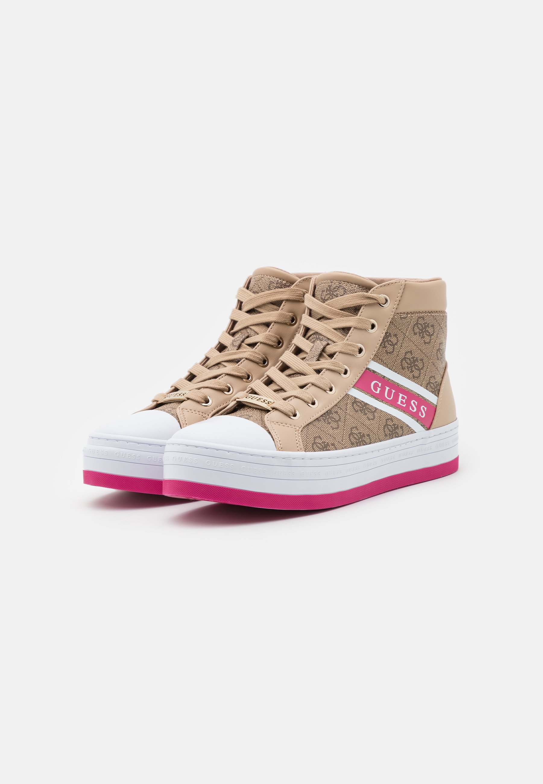 Guess BARRON - Sneakers alte - beige/light brown/beige - Zalando.it