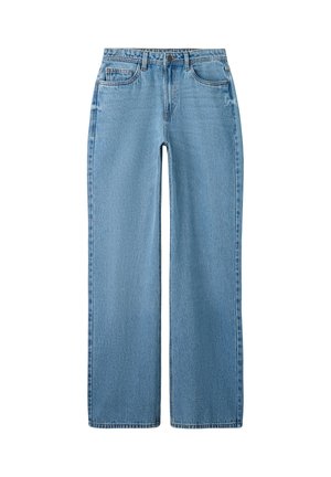 TWO SOON HIGH WAIST WIDE LEG - Jean boyfriend - light blue denim