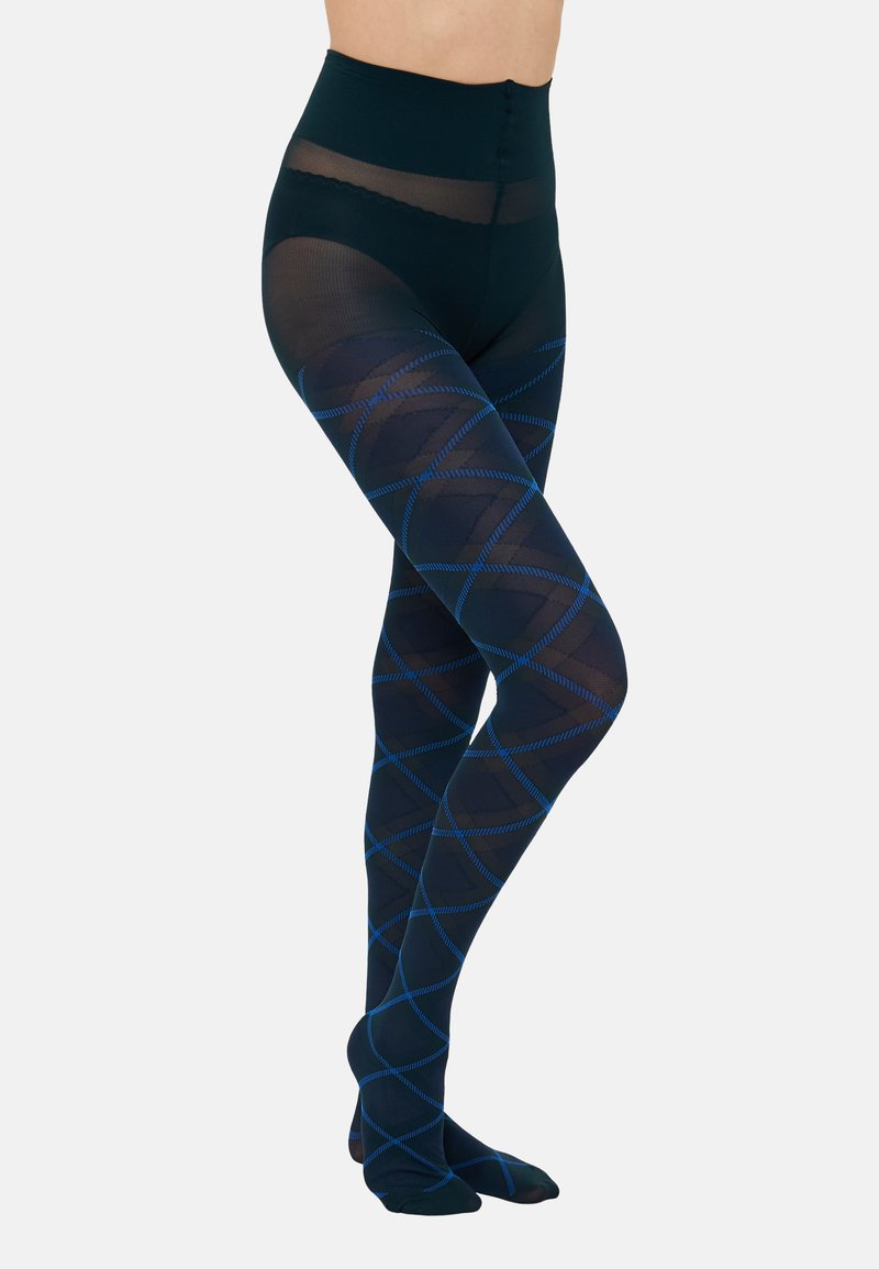 Swedish Stockings FRANKA CHECK TIGHTS - Strumpfhose - dark green ...