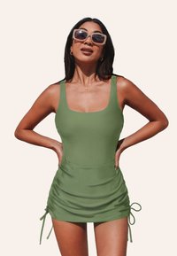 Cupshe ALLURING DRAWSTRING  - Maillot de bain - dark green