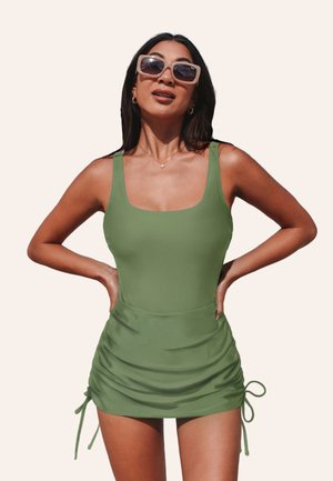 Cupshe ALLURING DRAWSTRING  - Maillot de bain - dark green