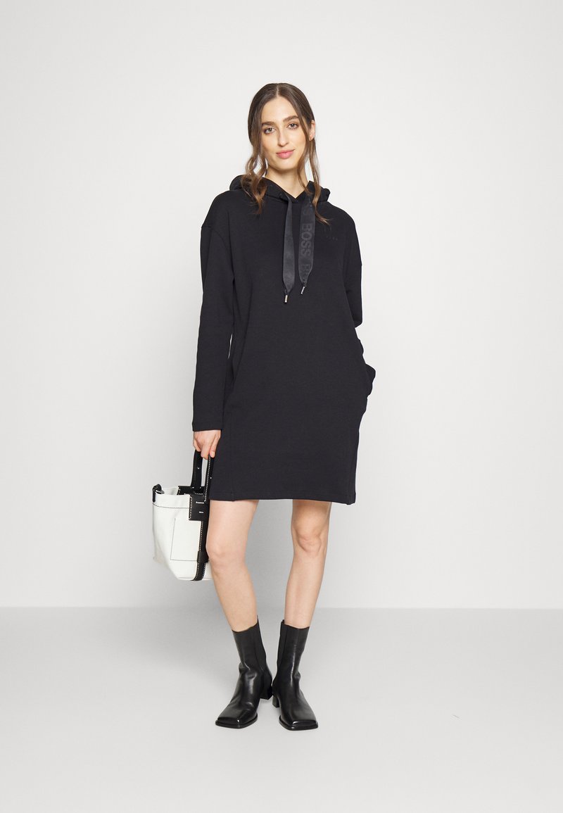 Damen Freizeitkleider | BOSS EFIELLE Jerseykleid black/schwarz - UL96407 Damen Freizeitkleider | BOSS EFIELLE Jerseykleid black/schwarz - UL96407