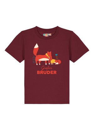 T-shirt imprimé - burgundy