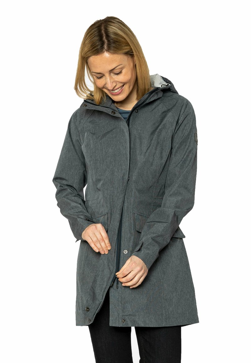 Damen Leichte Jacken | Elkline Regenjacke / wasserabweisende Jacke bluemelange/blau - YO81844 Damen Leichte Jacken | Elkline Regenjacke / wasserabweisende Jacke bluemelange/blau - YO81844