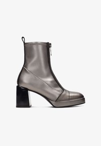 Hispanitas Plateaustiefelette metallic grey/grau-metallic Zalando