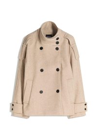 TEXTURE WITH FUNNEL COLLAR - Allvädersjacka - beige