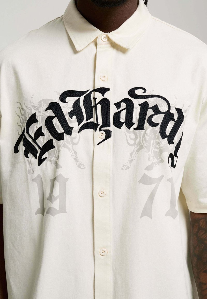 Ed Hardy EMBROIDERED GOTHIC BOXY - Shirt - ecru/beige - Zalando.ie