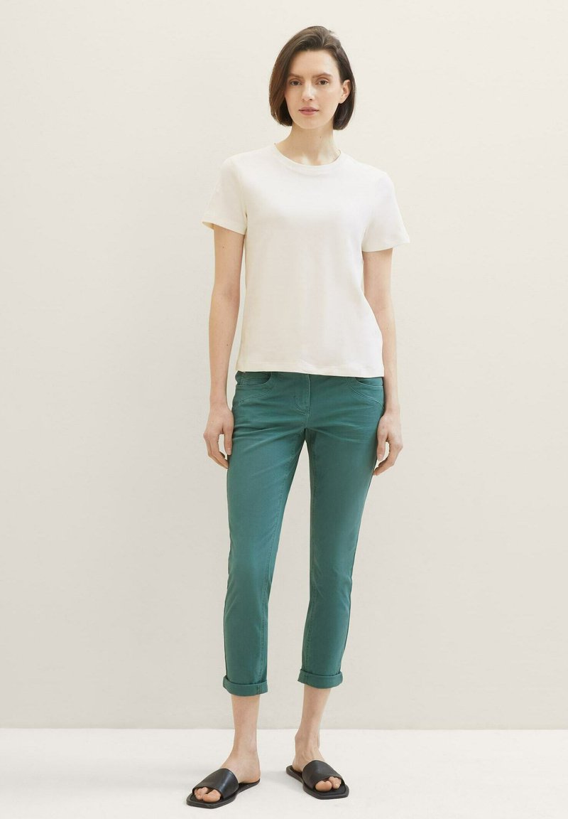 TOM TAILOR TAPERED  - Pantalon classique - sea pine green