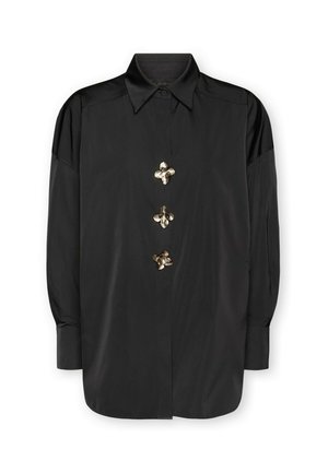 Elena Mirò, CAMICIA CON BOTTONI GIOIELLO - Overhemdblouse - nero