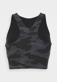 Athleta CONSCIOUS CROP PRINTED A-C - Sutiã desportivo de suporte médio - black