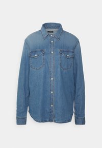 OPUS FITTONIA - Button-down blouse - fresh light blue