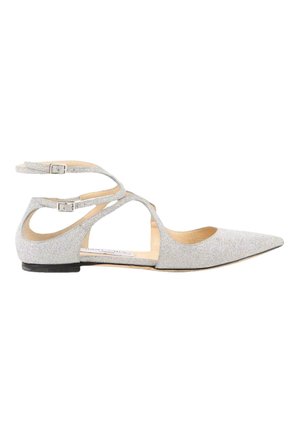 Jimmy Choo, GLITTER BALLET FLATS SILVER - Babies - silver-coloured
