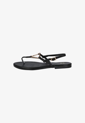 Pink Desert, KK1029 SANDALIAS ESCLAVAS PLANAS MUJER - Sandalias de dedo - black