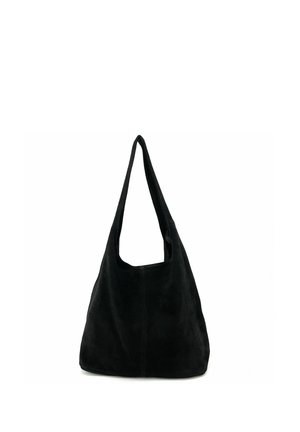 OH MY BAG, EN CUIR NUBUCK DAIM ITALIEN  - Cabas - black