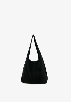 OH MY BAG, EN CUIR NUBUCK DAIM ITALIEN - Cabas - black