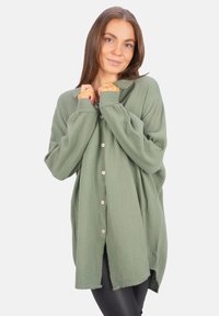 Seasons of April SUSIE MUSSELIN OVERSIZED - Button-down blouse - khaki
