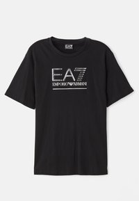 Print T-shirt - black/silver-coloured