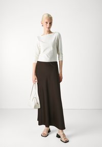 Selected Femme SLFLENA  - Jupe trapèze - coffee bean