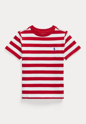 STRIPED COTTON JERSEY TEE 2-7Y - Potiskana majica - red/white