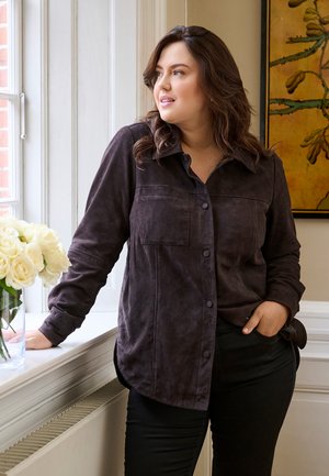 MACHEL  - Skinnjacka - black coffee