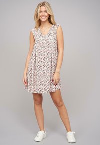 Cloud 5ive V-NECK - Freizeitkleid - white