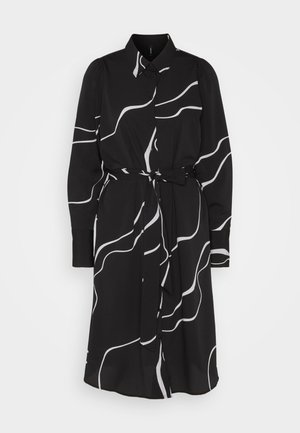 Vero Moda VMLYDIA SHIRT DRESS - Blousejurk - black