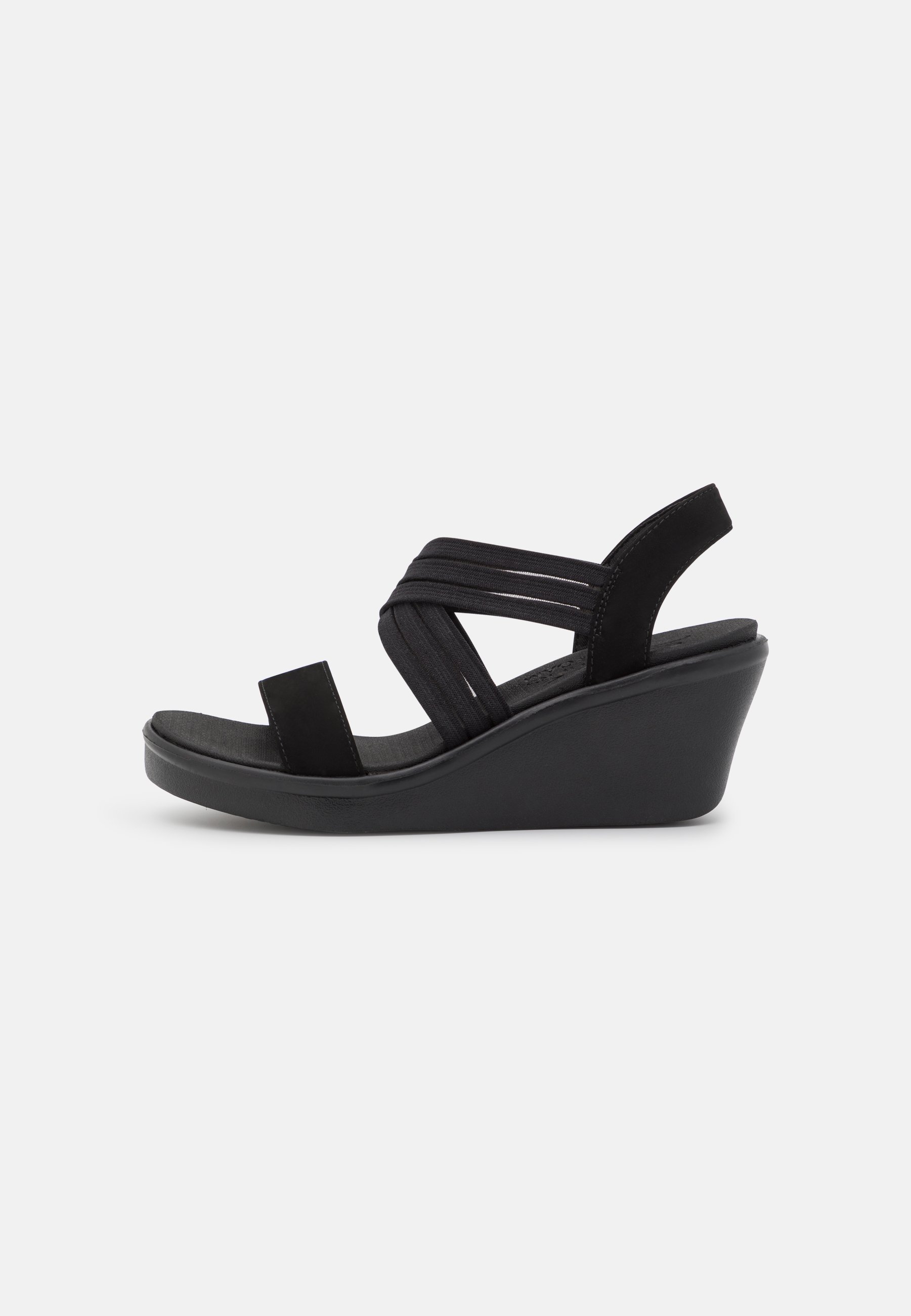 Skechers RUMBLE ON - Sandalias con plataforma - black/negro - Zalando.es
