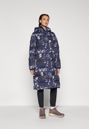 BOUNDLESS DAYS™ PRINT LONG DOWN JACKET - Down jacket - collegiate navy