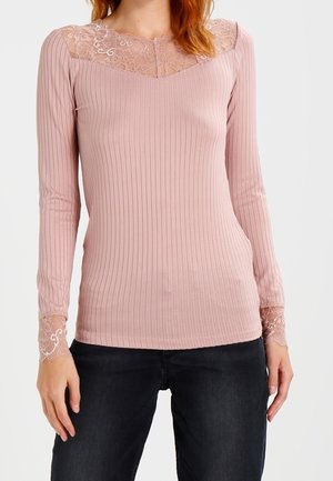 Langærmet T-shirt - light pink