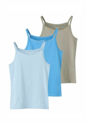 TWO SOON TWO SOON TRÄGERTOP 3ER-PACK - Caraco - silver-coloured lake/blue
