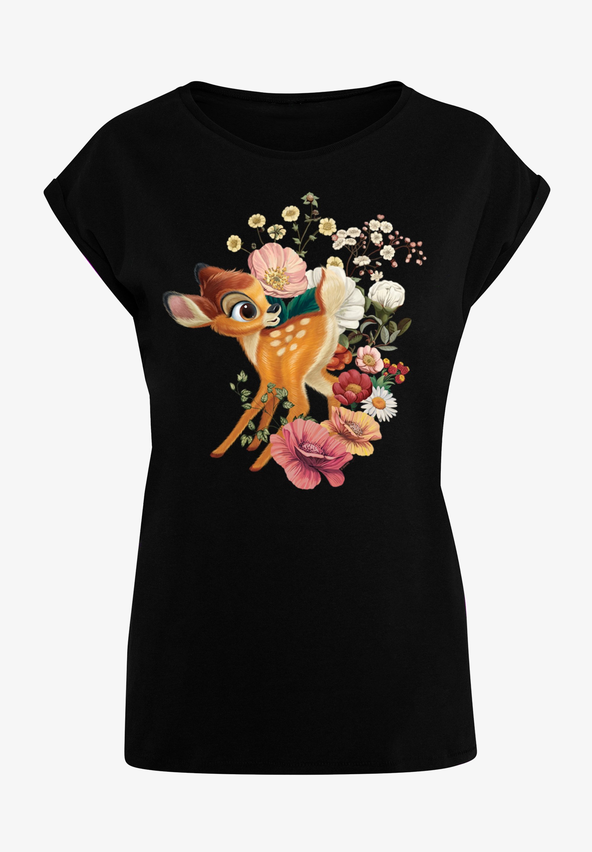 F4NT4STIC PLUS SIZE DISNEY BAMBI MEADOW Print T-shirt schwarz