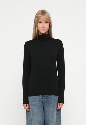 ONLSIA ROLL NECK BOX - Langarmshirt - black