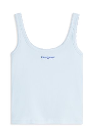 Tommy Jeans, SLIM SCRIPT TANK - Débardeur - kingly blue