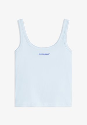 Tommy Jeans, SLIM SCRIPT TANK - Débardeur - kingly blue