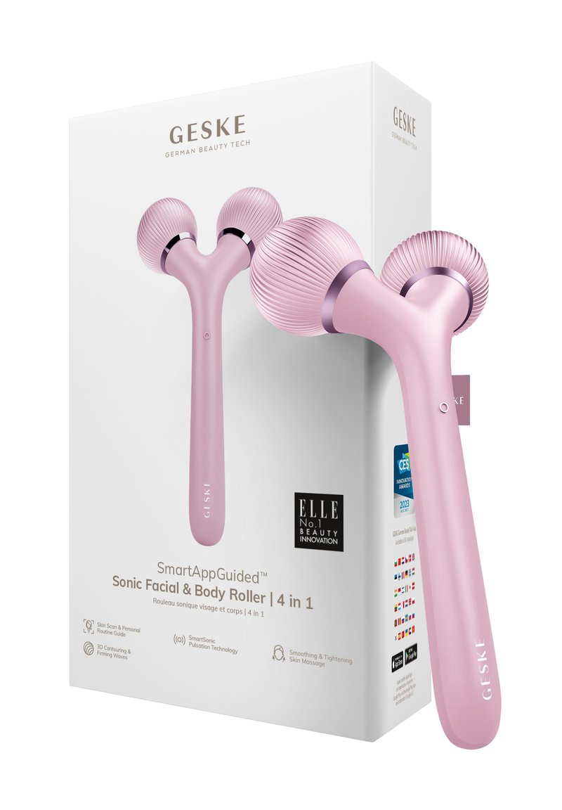 GESKE - SONIC FACIAL BODY ROLLER | 4 IN 1 - Accessoires soin du corps - pink, Agrandir