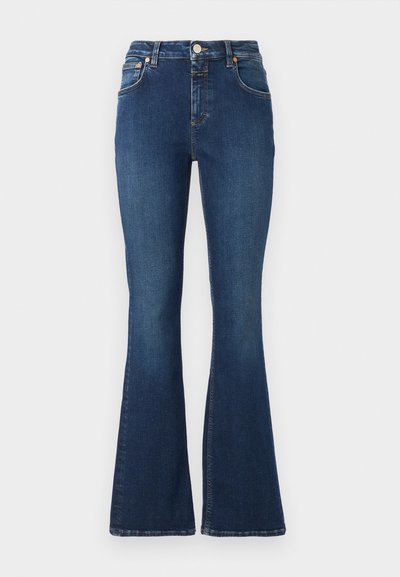 CLOSED JOVANNA - Flared jeans - dark blue