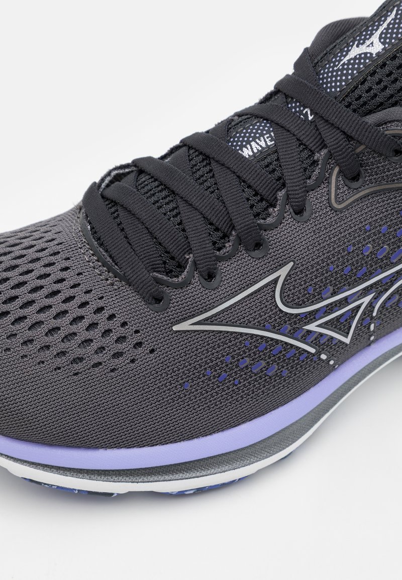 Damen Sportbekleidung | Mizuno WAVE RIDER 25 Laufschuh Neutral blackened pearl/violet glow/schwarz - DL37021 Damen Sportbekleidung | Mizuno WAVE RIDER 25 Laufschuh Neutral blackened pearl/violet glow/schwarz - DL37021