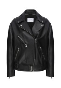 GISELE - Leren jas - black
