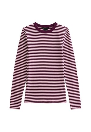 New Look, STRIPED LONG SLEEVE - Long-sleeved top - pink pattern