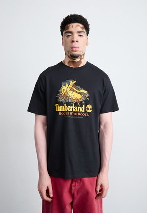 FRONT BOOT GRAPHIC TEE - T-shirt con stampa - black