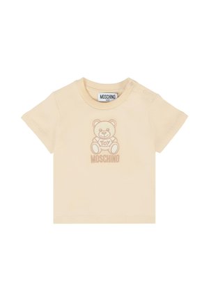 A MANICA CORTA - T-shirt con stampa - beige